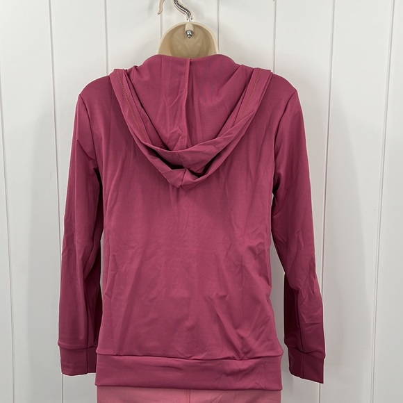🆕Lydaa Athletic Jacket & Short Set Rose & White W/Pockets & Stripes S,M,L & XL - Picture 5 of 10